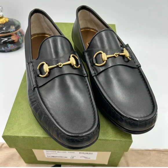Gucci | Shoes | Mens Gucci Horsebit 953 Leather Loafers Size  display picture 3